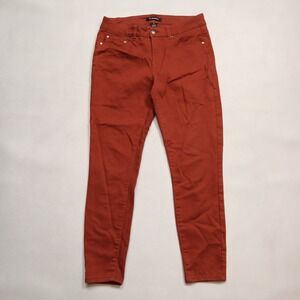 d jeans Brown Orange Rust Cotton Skinny Colorful Y2K Punk Ankle Rock Pants 8
